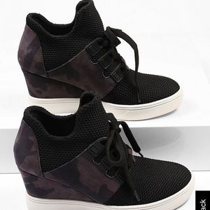 MAURICES GENNA KNIT WEDGE SNEAKER